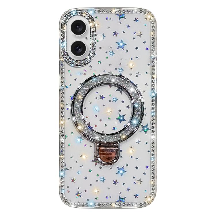 Rhinestone Glitter Kickstand Dual-side IMD Phone Case, For iPhone 17 Pro Max, For iPhone 17 Pro, For iPhone 17, For iPhone Air