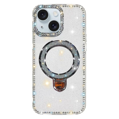 Rhinestone Glitter Kickstand Dual-side IMD Phone Case, For iPhone 15 Pro Max, For iPhone 15 Pro, For iPhone 15, For iPhone 14
