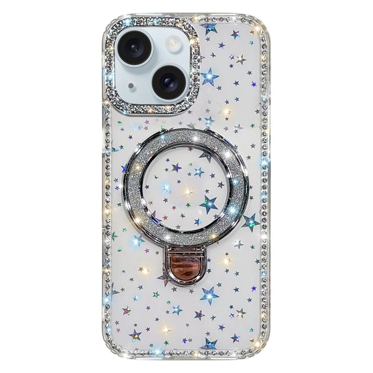 Rhinestone Glitter Kickstand Dual-side IMD Phone Case, For iPhone 15 Pro Max, For iPhone 15 Pro, For iPhone 15, For iPhone 14