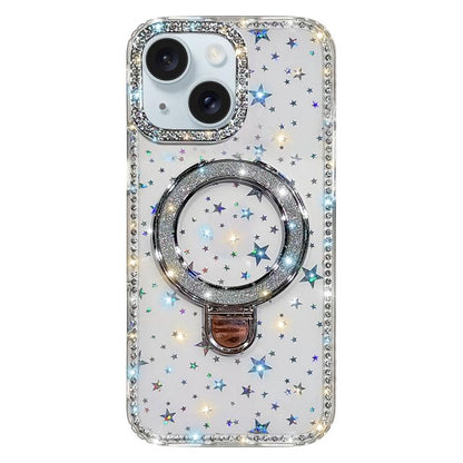 Rhinestone Glitter Kickstand Dual-side IMD Phone Case, For iPhone 15 Pro Max, For iPhone 15 Pro, For iPhone 15, For iPhone 14