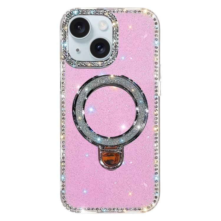 Rhinestone Glitter Kickstand Dual-side IMD Phone Case, For iPhone 15 Pro Max, For iPhone 15 Pro, For iPhone 15, For iPhone 14