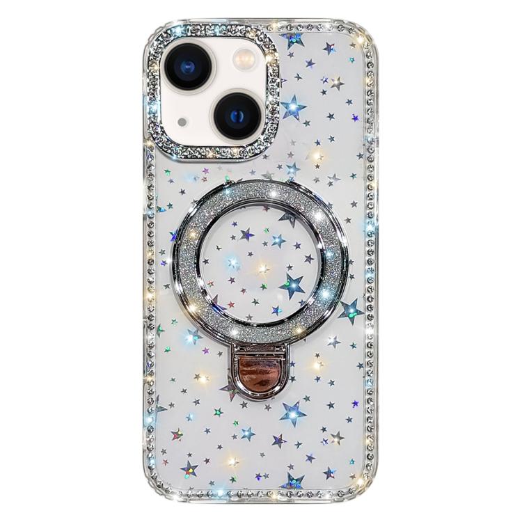 Rhinestone Glitter Kickstand Dual-side IMD Phone Case, For iPhone 15 Pro Max, For iPhone 15 Pro, For iPhone 15, For iPhone 14