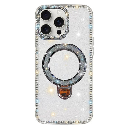 Rhinestone Glitter Kickstand Dual-side IMD Phone Case, For iPhone 14 Pro, For iPhone 14 Pro Max, For iPhone 13 Pro Max, For iPhone 13 Pro