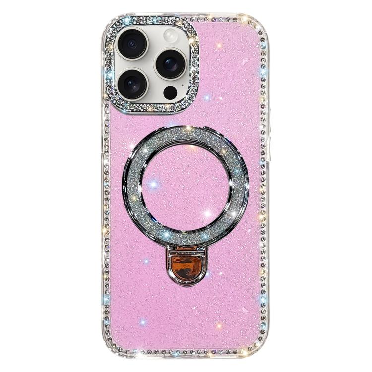 Rhinestone Glitter Kickstand Dual-side IMD Phone Case, For iPhone 14 Pro, For iPhone 14 Pro Max, For iPhone 13 Pro Max, For iPhone 13 Pro