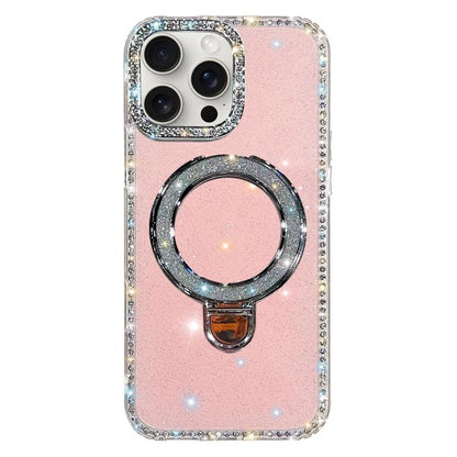 Rhinestone Glitter Kickstand Dual-side IMD Phone Case, For iPhone 14 Pro, For iPhone 14 Pro Max, For iPhone 13 Pro Max, For iPhone 13 Pro