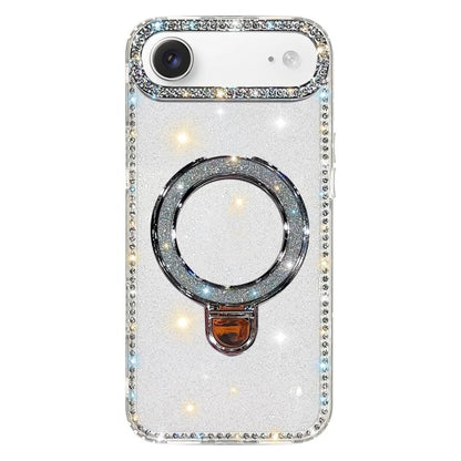 Rhinestone Glitter Kickstand Dual-side IMD Phone Case, For iPhone 17 Pro Max, For iPhone 17 Pro, For iPhone 17, For iPhone Air