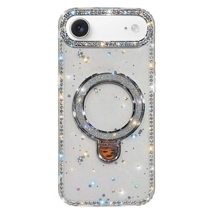 Rhinestone Glitter Kickstand Dual-side IMD Phone Case, For iPhone 17 Pro Max, For iPhone 17 Pro, For iPhone 17, For iPhone Air