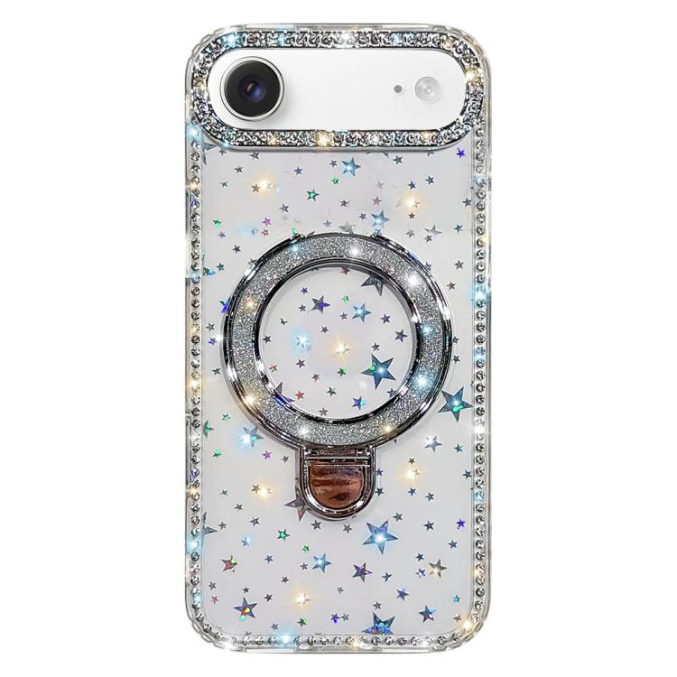 Rhinestone Glitter Kickstand Dual-side IMD Phone Case, For iPhone 17 Pro Max, For iPhone 17 Pro, For iPhone 17, For iPhone Air