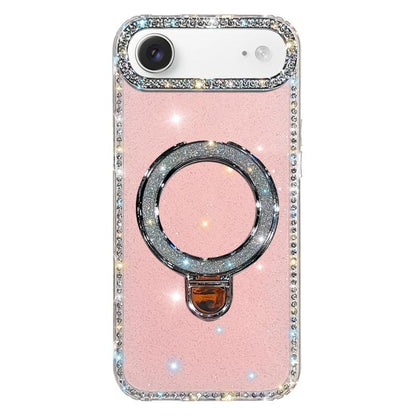 Rhinestone Glitter Kickstand Dual-side IMD Phone Case, For iPhone 17 Pro Max, For iPhone 17 Pro, For iPhone 17, For iPhone Air