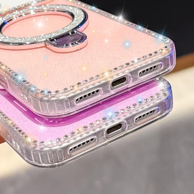 Rhinestone Glitter Kickstand Dual-side IMD Phone Case, For iPhone 17 Pro Max, For iPhone 17 Pro, For iPhone 17, For iPhone Air