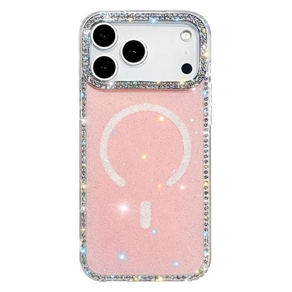 Rhinestone Dual-side IMD PC Hybrid TPU Magnetic Phone Case, For iPhone 17 Pro Max, For iPhone 17 Pro, For iPhone 17, For iPhone Air