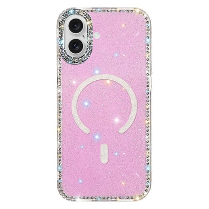 Rhinestone Dual-side IMD PC Hybrid TPU Magnetic Phone Case, For iPhone 17 Pro Max, For iPhone 17 Pro, For iPhone 17, For iPhone Air