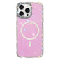 Rhinestone Dual-side IMD PC Hybrid TPU Magnetic Phone Case, For iPhone 16 Pro Max, For iPhone 16 Pro, For iPhone 16 Plus, For iPhone 16
