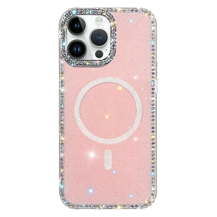 Rhinestone Dual-side IMD PC Hybrid TPU Magnetic Phone Case, For iPhone 14 Pro, For iPhone 14 Pro Max, For iPhone 13 Pro Max, For iPhone 13 Pro