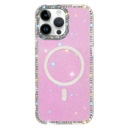 Rhinestone Dual-side IMD PC Hybrid TPU Magnetic Phone Case, For iPhone 14 Pro, For iPhone 14 Pro Max, For iPhone 13 Pro Max, For iPhone 13 Pro