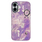 Plating Foil-like Metallic Texture Wristband Holder TPU Phone Case with Lens Film, For iPhone 17 Pro Max, For iPhone 17 Pro, For iPhone 17, For iPhone Air, For iPhone 16 Pro Max, For iPhone 16 Pro, For iPhone 16 Plus, For iPhone 16
