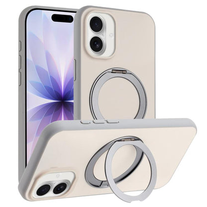 Skin Feel Frosted 360 Degree Rotation Holder Magnetic Phone Case, For iPhone 17 Pro Max, For iPhone 17 Pro, For iPhone 17, For iPhone Air