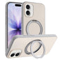 Skin Feel Frosted 360 Degree Rotation Holder Magnetic Phone Case, For iPhone 17 Pro Max, For iPhone 17 Pro, For iPhone 17, For iPhone Air