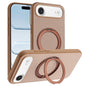 Skin Feel Frosted 360 Degree Rotation Holder Magnetic Phone Case, For iPhone 17 Pro Max, For iPhone 17 Pro, For iPhone 17, For iPhone Air