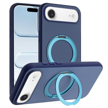 Skin Feel Frosted 360 Degree Rotation Holder Magnetic Phone Case, For iPhone 17 Pro Max, For iPhone 17 Pro, For iPhone 17, For iPhone Air