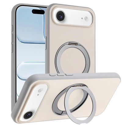 Skin Feel Frosted 360 Degree Rotation Holder Magnetic Phone Case, For iPhone 17 Pro Max, For iPhone 17 Pro, For iPhone 17, For iPhone Air