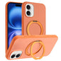 Skin Feel Frosted 360 Degree Rotation Holder Magnetic Phone Case, For iPhone 16 Pro Max, For iPhone 16 Pro, For iPhone 16, For iPhone 15 Pro Max