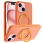 Skin Feel Frosted 360 Degree Rotation Holder Magnetic Phone Case, For iPhone 15 Pro, For iPhone 15 Plus, For iPhone 15, For iPhone 14