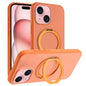 Skin Feel Frosted 360 Degree Rotation Holder Magnetic Phone Case, For iPhone 15 Pro, For iPhone 15 Plus, For iPhone 15, For iPhone 14