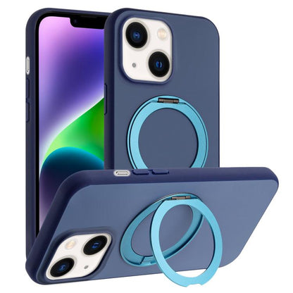 Skin Feel Frosted 360 Degree Rotation Holder Magnetic Phone Case, For iPhone 15 Pro, For iPhone 15 Plus, For iPhone 15, For iPhone 14