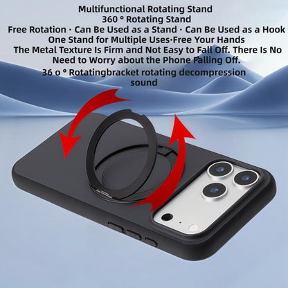 Skin Feel Frosted 360 Degree Rotation Holder Magnetic Phone Case, For iPhone 17 Pro Max, For iPhone 17 Pro, For iPhone 17, For iPhone Air