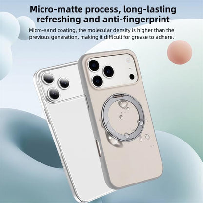 Skin Feel Frosted 360 Degree Rotation Holder Magnetic Phone Case, For iPhone 16 Pro Max, For iPhone 16 Pro, For iPhone 16, For iPhone 15 Pro Max