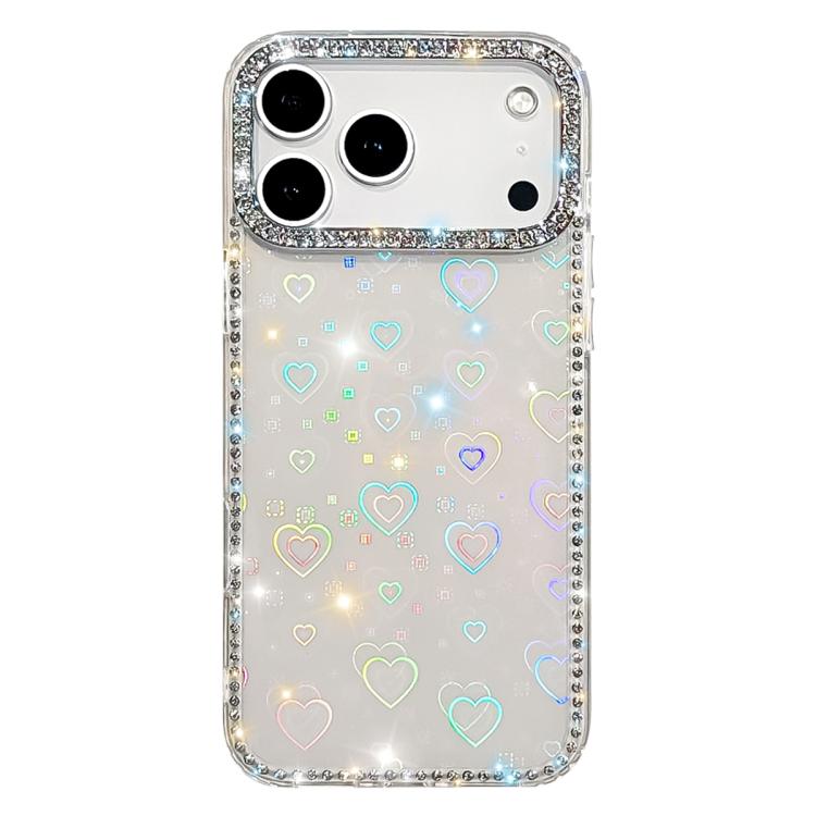 Rhinestone Dual-side IMD PC Hybrid TPU Phone Case, For iPhone 17 Pro Max, For iPhone 17 Pro, For iPhone 17, For iPhone Air