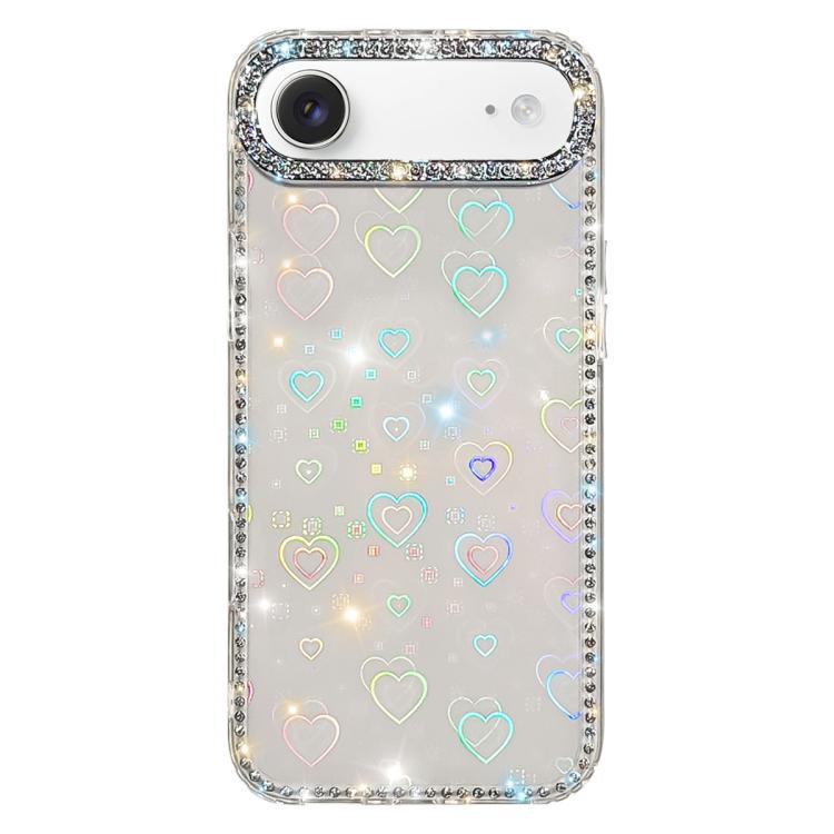 Rhinestone Dual-side IMD PC Hybrid TPU Phone Case, For iPhone 17 Pro Max, For iPhone 17 Pro, For iPhone 17, For iPhone Air