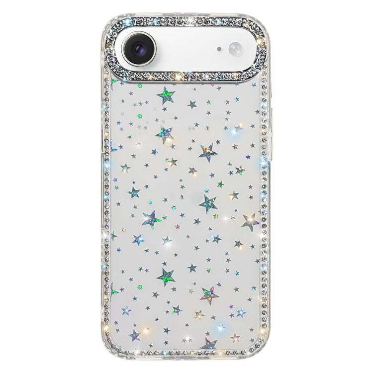 Rhinestone Dual-side IMD PC Hybrid TPU Phone Case, For iPhone 17 Pro Max, For iPhone 17 Pro, For iPhone 17, For iPhone Air