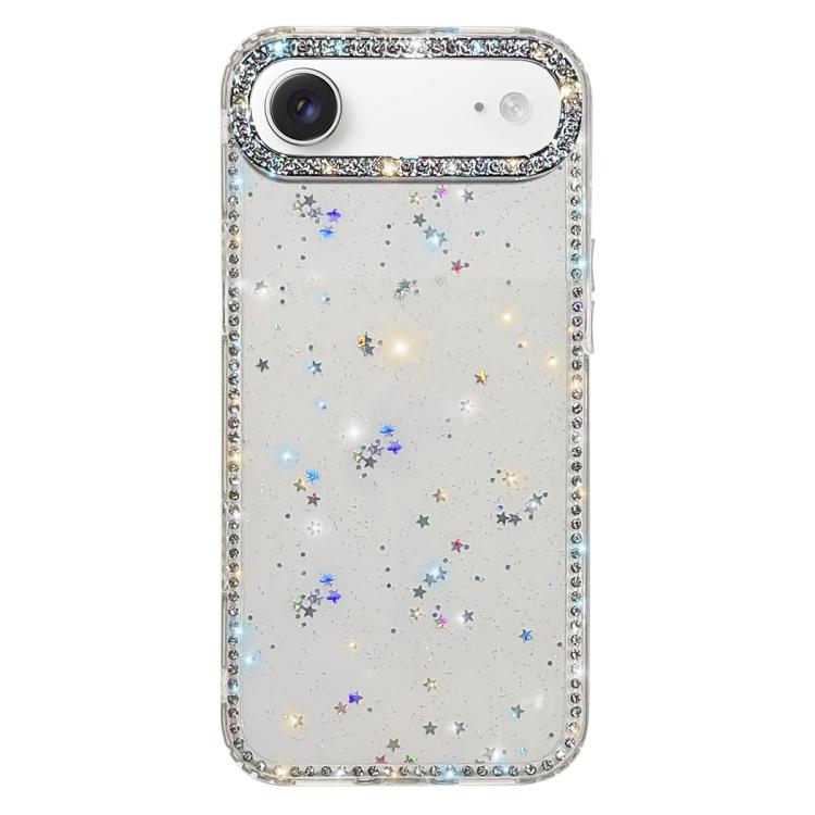 Rhinestone Dual-side IMD PC Hybrid TPU Phone Case, For iPhone 17 Pro Max, For iPhone 17 Pro, For iPhone 17, For iPhone Air