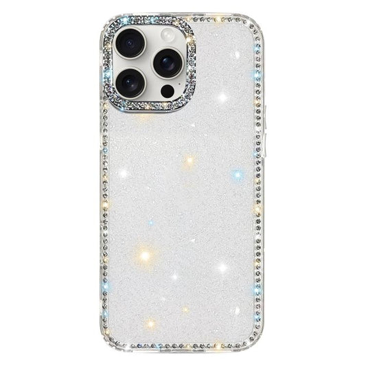 Rhinestone Dual-side IMD PC Hybrid TPU Phone Case, For iPhone 15 Pro Max, For iPhone 15 Pro, For iPhone 15, For iPhone 14