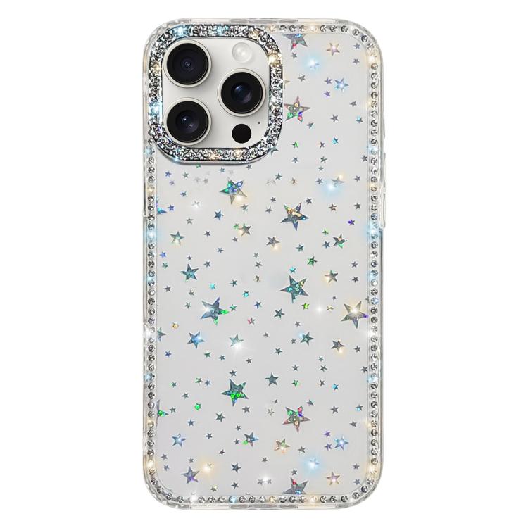 Rhinestone Dual-side IMD PC Hybrid TPU Phone Case, For iPhone 14 Pro, For iPhone 14 Pro Max, For iPhone 13 Pro Max, For iPhone 13 Pro