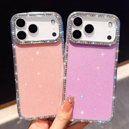 Rhinestone Dual-side IMD PC Hybrid TPU Phone Case, For iPhone 14 Pro, For iPhone 14 Pro Max, For iPhone 13 Pro Max, For iPhone 13 Pro