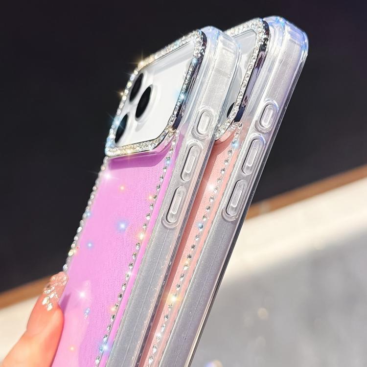 Rhinestone Dual-side IMD PC Hybrid TPU Phone Case, For iPhone 15 Pro Max, For iPhone 15 Pro, For iPhone 15, For iPhone 14