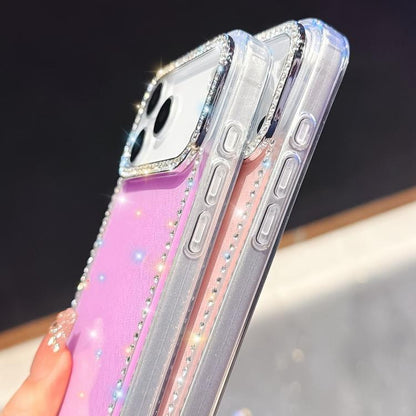 Rhinestone Dual-side IMD PC Hybrid TPU Phone Case, For iPhone 15 Pro Max, For iPhone 15 Pro, For iPhone 15, For iPhone 14
