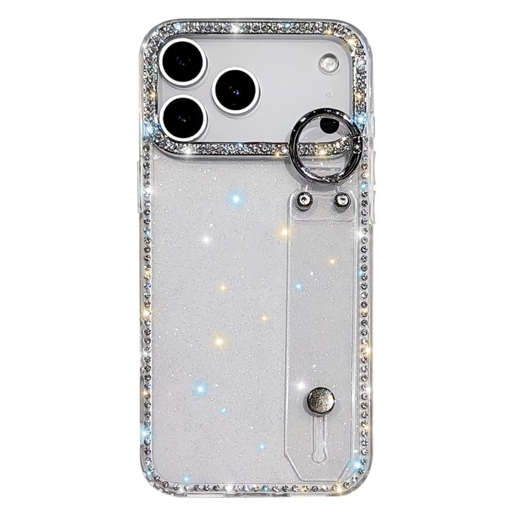 Rhinestone Glitter Wristband Holder Phone Case, For iPhone 17 Pro, For iPhone 17, For iPhone Air, For iPhone 16 Pro Max