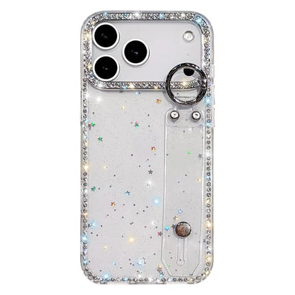 Rhinestone Glitter Wristband Holder Phone Case, For iPhone 17 Pro, For iPhone 17, For iPhone Air, For iPhone 16 Pro Max