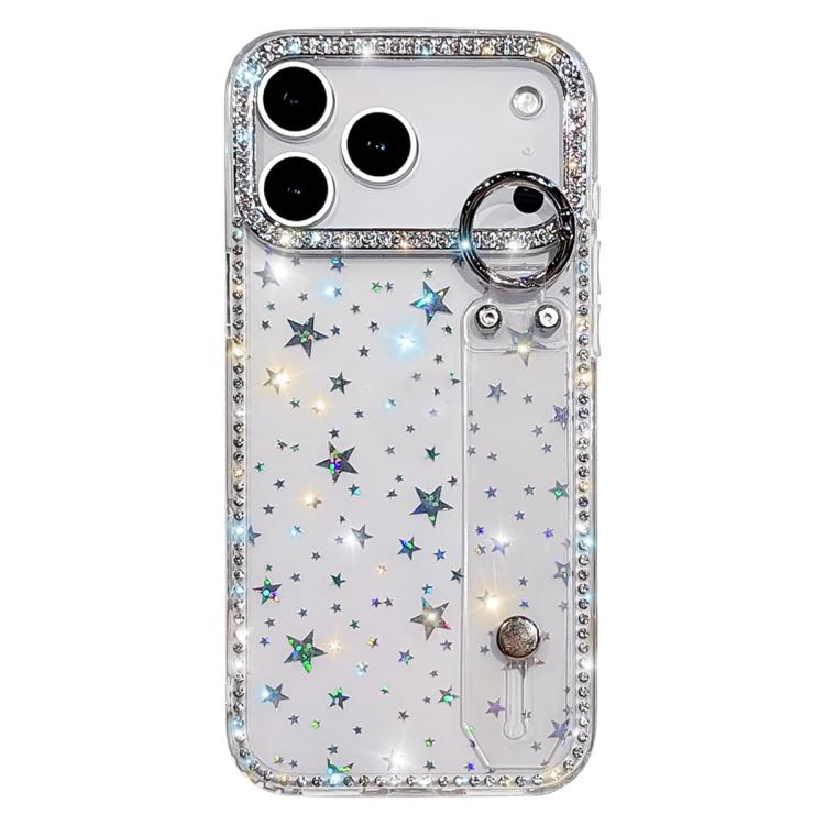 Rhinestone Glitter Wristband Holder Phone Case, For iPhone 17 Pro, For iPhone 17, For iPhone Air, For iPhone 16 Pro Max