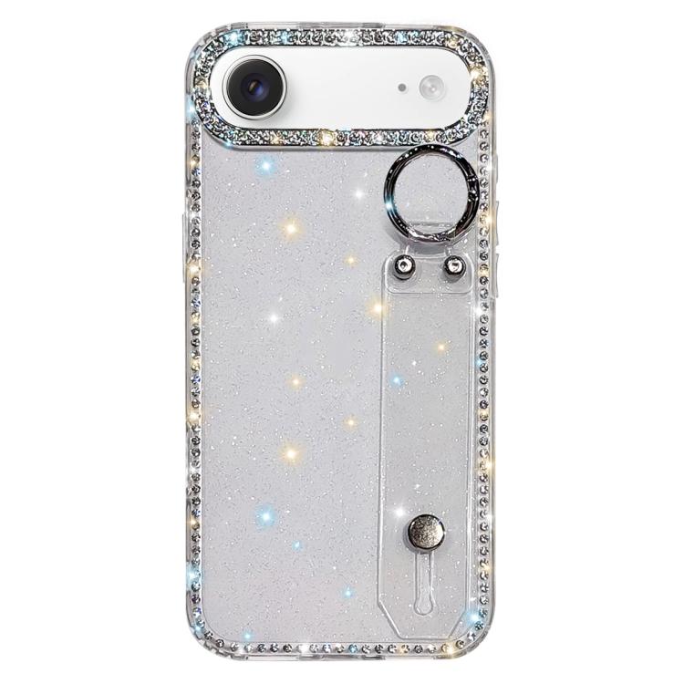 Rhinestone Glitter Wristband Holder Phone Case, For iPhone 17 Pro, For iPhone 17, For iPhone Air, For iPhone 16 Pro Max