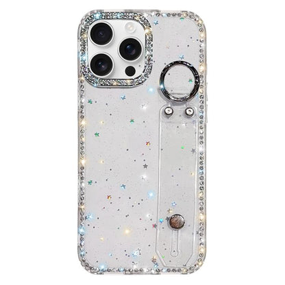 Rhinestone Glitter Wristband Holder Phone Case, For iPhone 17 Pro, For iPhone 17, For iPhone Air, For iPhone 16 Pro Max