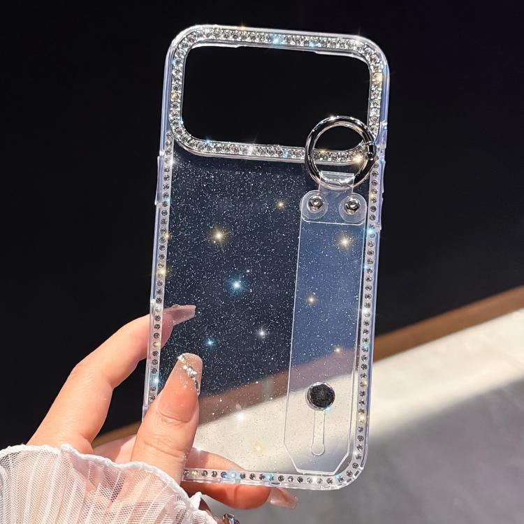 Rhinestone Glitter Wristband Holder Phone Case, For iPhone 14 Pro Max, For iPhone 13 Pro Max, For iPhone 13 Pro, For iPhone 13