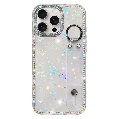 Rhinestone Glitter Wristband Holder Phone Case, For iPhone 14 Pro Max, For iPhone 13 Pro Max, For iPhone 13 Pro, For iPhone 13