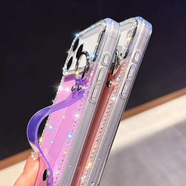 Rhinestone Glitter Wristband Holder Phone Case, For iPhone 14 Pro Max, For iPhone 13 Pro Max, For iPhone 13 Pro, For iPhone 13