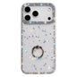 Rhinestone Ring Holder Dual-side IMD PC Hybrid TPU Phone Case, For iPhone 17 Pro Max, For iPhone 17 Pro, For iPhone 17, For iPhone Air