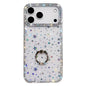 Rhinestone Ring Holder Dual-side IMD PC Hybrid TPU Phone Case, For iPhone 17 Pro Max, For iPhone 17 Pro, For iPhone 17, For iPhone Air